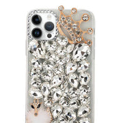 Handmade Bling Silver Fox Case IPhone 14 Pro Max