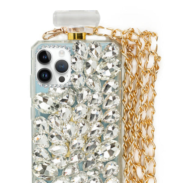 Handmade Bottle Bling Silver Case IPhone 14 Pro Max