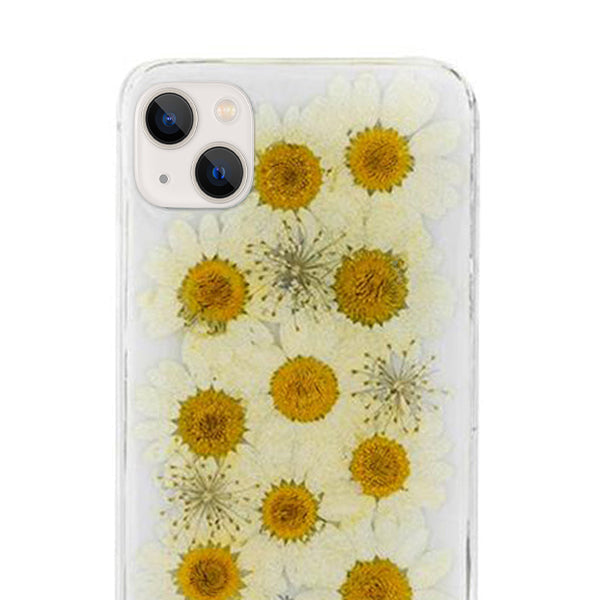 Real Flowers White Case Iphone 13