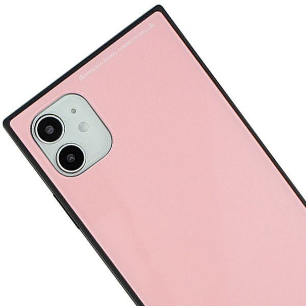 Square Hard Box Pink Case Iphone 11