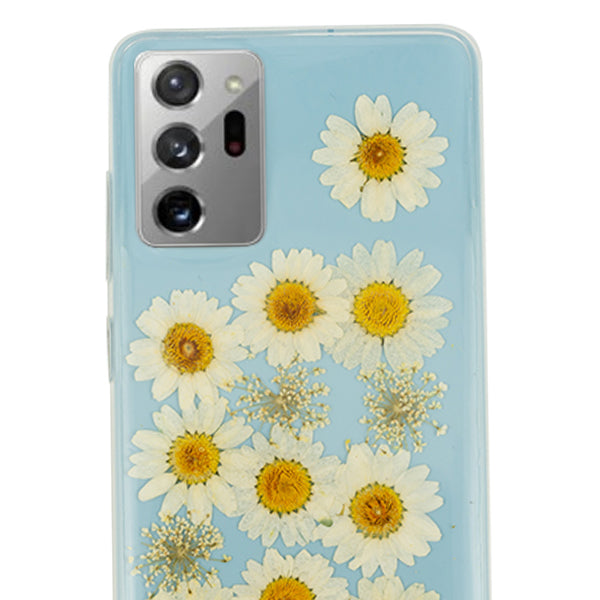 Real Flowers White Samsung Note 20 Ultra
