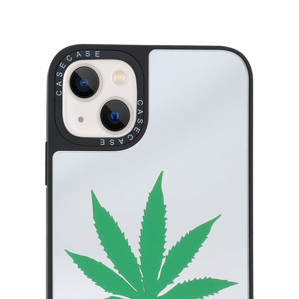Weed Leaf Mirror Case Iphone 13