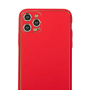 Leather Style Red Gold Case IPhone 14 Pro