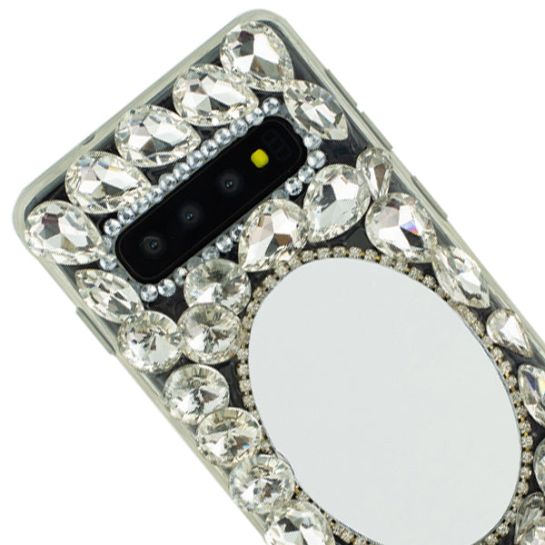 Handmade Mirror Silver Case Samsung S10