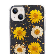 Real Flowers Yellow Flake Case IPhone 14 Plus