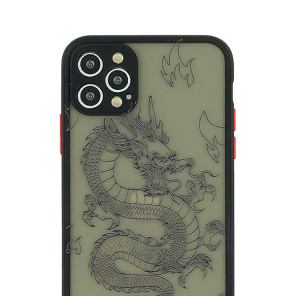 Dragon Clear Black Case Iphone 14 Pro