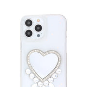 Bling Heart Mirror Clear Case Iphone 14 Pro Max