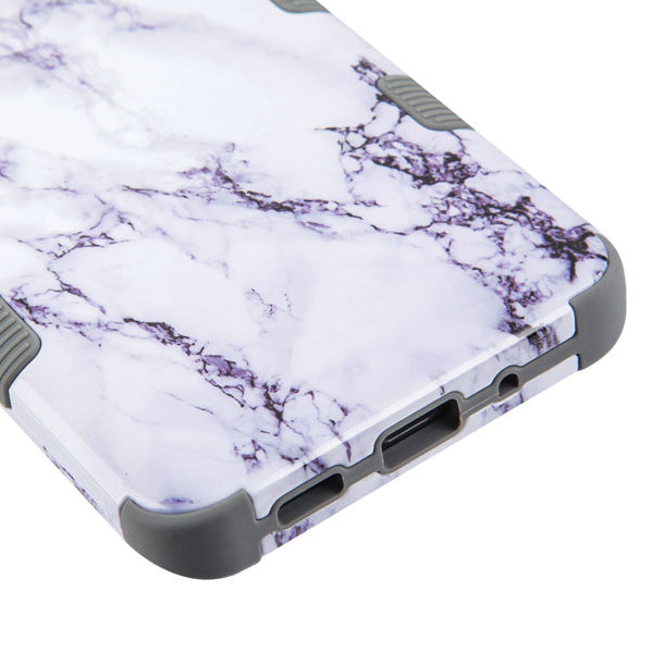 White Marble Military Grade Hybrid Case Samsung S20 Ultra