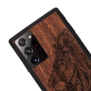 Lion Real Wood Case Samsung Note 20 Ultra