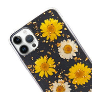 Real Flowers Yellow Flake Case IPhone 14 Pro Max