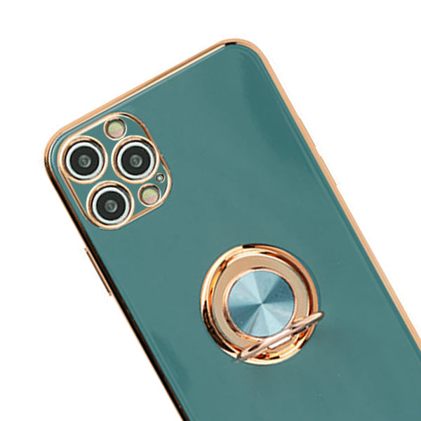 Free Air Ring Dark Green Chrome Case Iphone 14 Pro