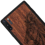 Lion Real Wood Case Samsung Note 10