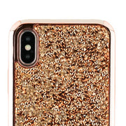 Hybrid Bling Rose Gold Case Iphone 10/X/XS - icolorcase.com