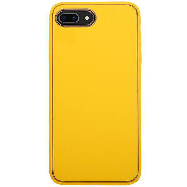 Leather Style Yellow Gold Case Iphone 7/8 Plus