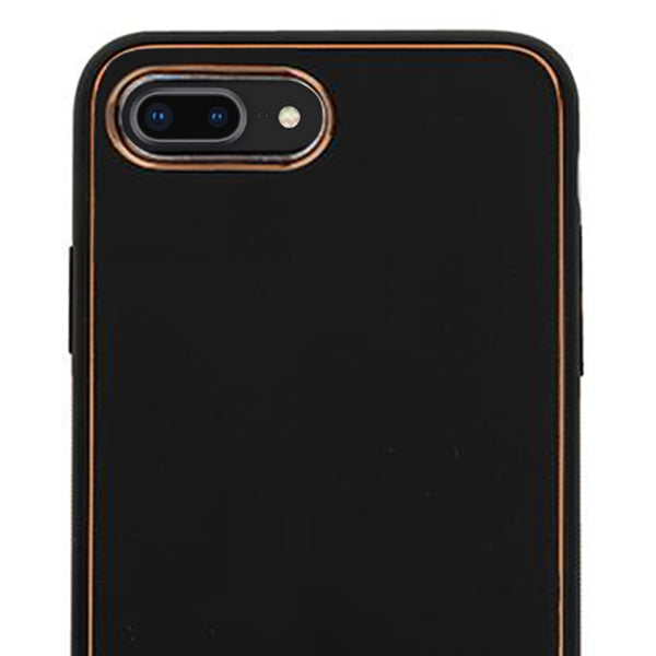 Leather Style Black Gold Case Iphone 7/8 Plus