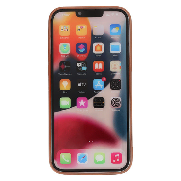 Bling Border Heart Tpu Skin Light Pink Case Iphone 14 Pro