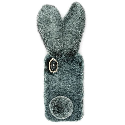 Bunny Fur Grey Case Iphone XS MAX - icolorcase.com