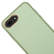 Leather Style Mint Green Gold Case Iphone 7/8 Plus