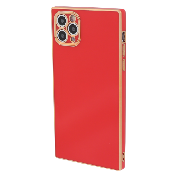 Free Air Box Square Skin Red Case Iphone 12/12 Pro
