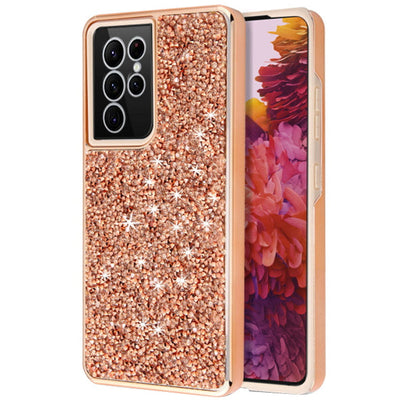 Hybrid Bling Case Rose Gold Samsung S22 Ultra