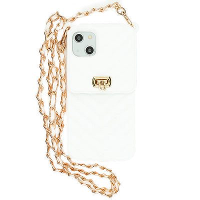 CrossBody Silicone Pouch White Iphone 13