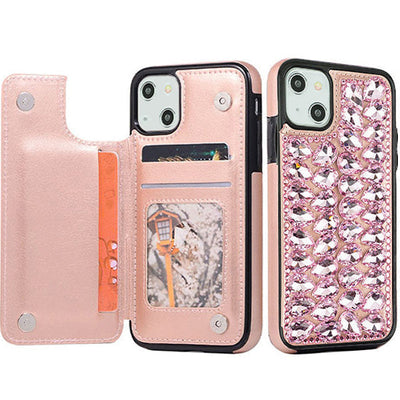 Bling Card Case Pink Iphone 14