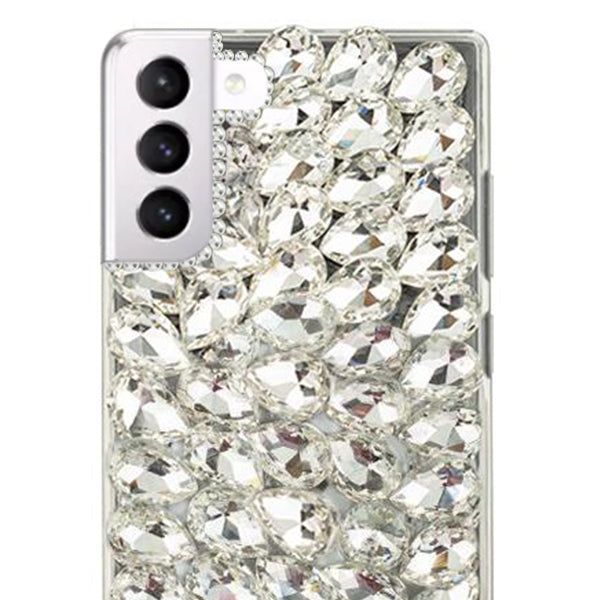 Handmade Silver Bling Case Samsung S21