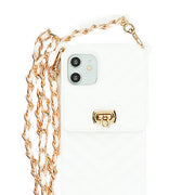 CrossBody Silicone Pouch White Iphone 12 Mini