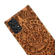Mayan Calendar Aztec Wood Case Samsung A53