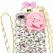 Handmade Pink Flower Bling Bottle Iphone 7/8 Plus - icolorcase.com