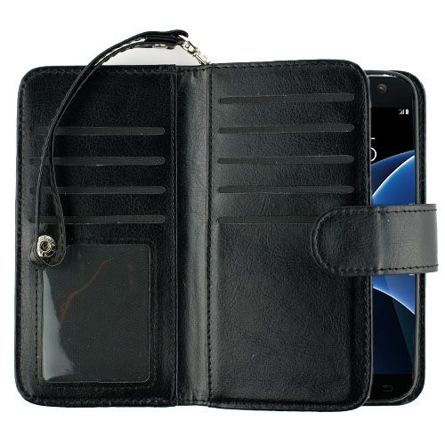 Detachable Black Wallet Samsung S7 - icolorcase.com