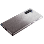 Glitter Black Silver Case Samsung Note 10 - icolorcase.com