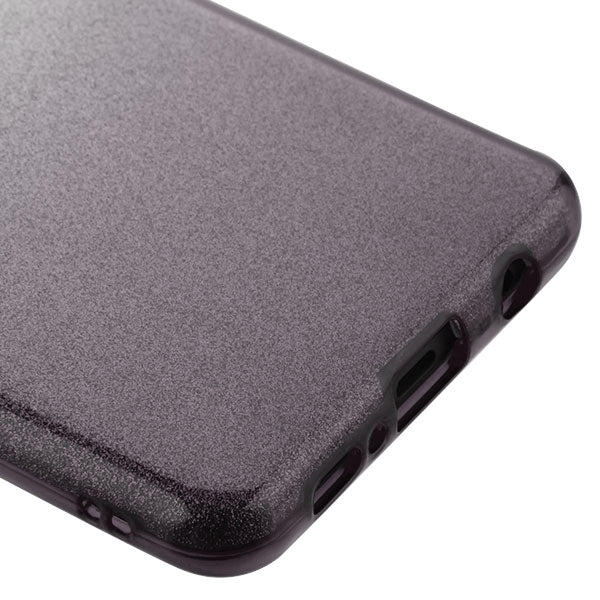 Glitter Black Silver Case Samsung S10 - icolorcase.com