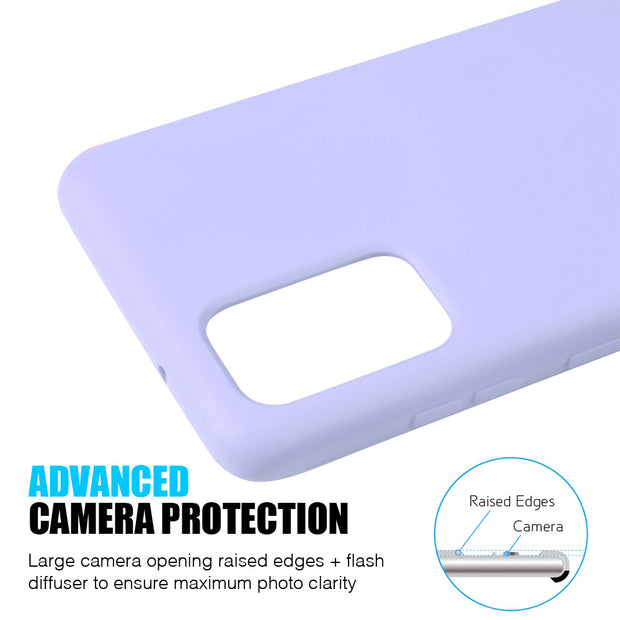 Silicone Skin Light Purple Samsung S20 - icolorcase.com