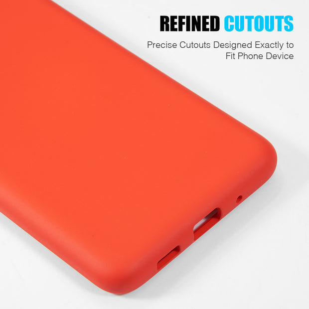Silicone Skin Red Samsung S20 Plus - icolorcase.com