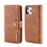 Detachable Ming Brown Wallet Iphone 11 Pro - icolorcase.com