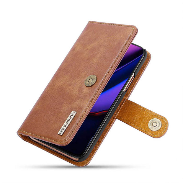 Detachable Ming Brown Wallet Iphone 11 Pro Max - icolorcase.com