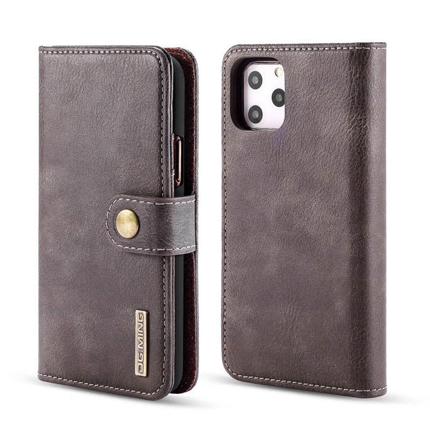 Detachable Ming Grey Wallet Iphone 11 Pro Max - icolorcase.com