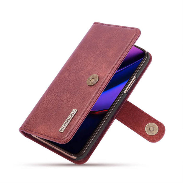 Detachable Ming Burgundy Wallet Iphone 11 Pro - icolorcase.com