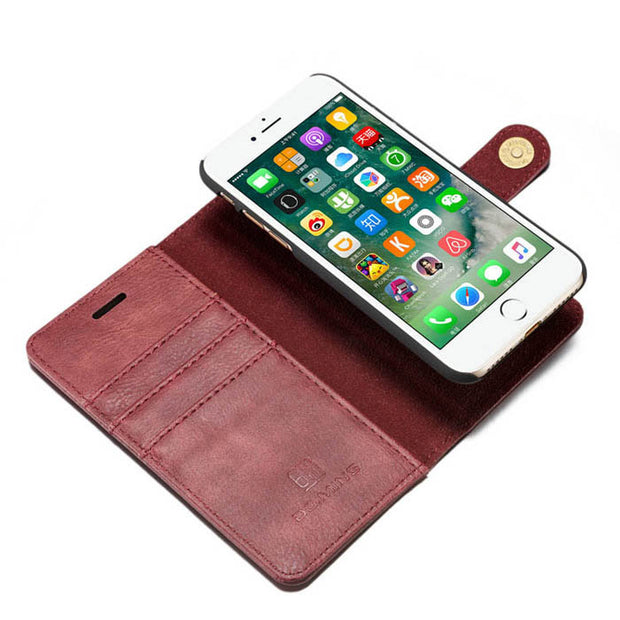 Detachable Wallet Ming Burgundy Iphone 7/8 - icolorcase.com