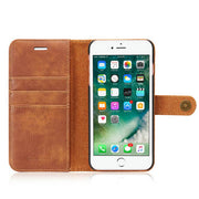 Detachable Ming Brown Wallet Iphone 7/8 Plus - icolorcase.com