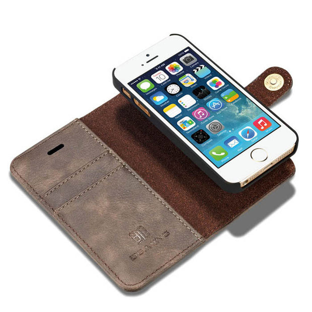 Detachable Wallet Ming Grey Iphone 5/5S/5SE - icolorcase.com