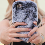 Fur Case Grey Iphone 10/X/XS