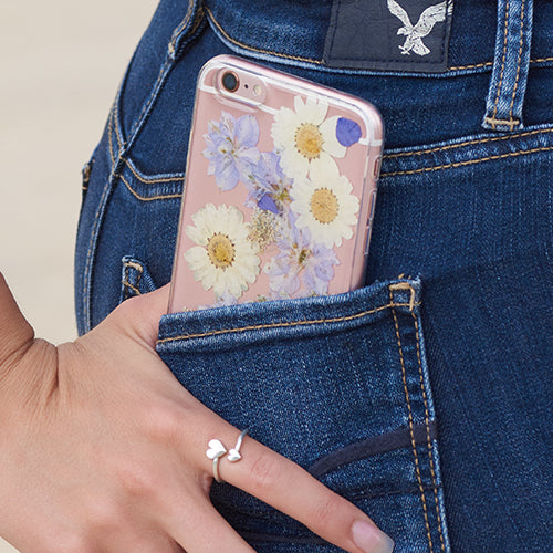 Real Flowers Purple Case Iphone XR