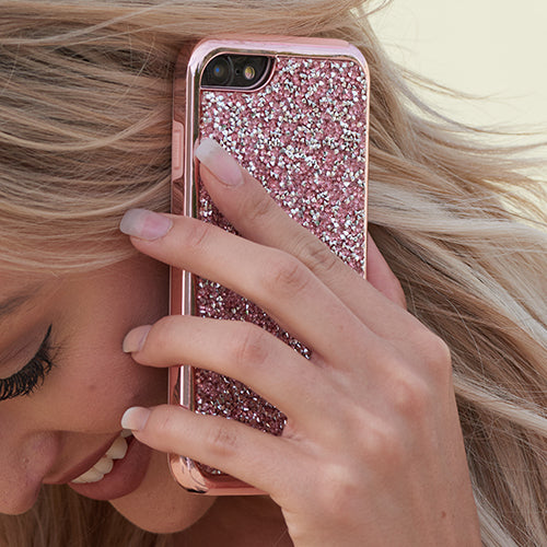 Hybrid Bling Pink Case Iphone 10/X/XS