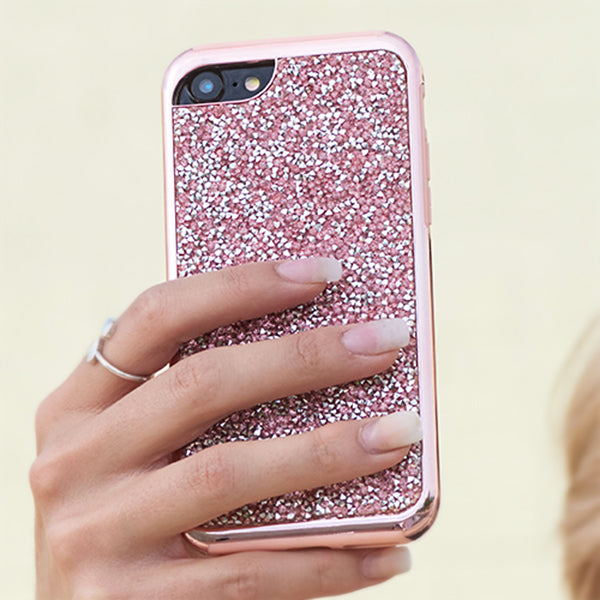 Hybrid Bling Pink Case Iphone XR