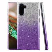 Glitter Purple Silver Case Samsung Note 10 - icolorcase.com
