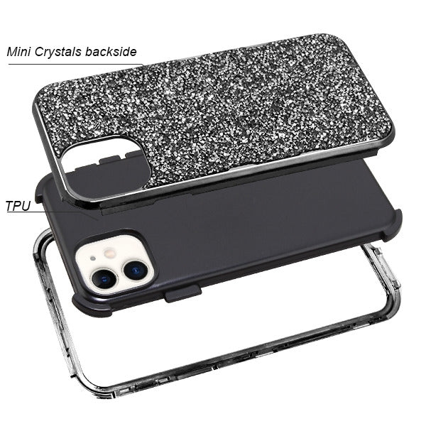 Hybrid Bling Grey Case Iphone 11 - icolorcase.com