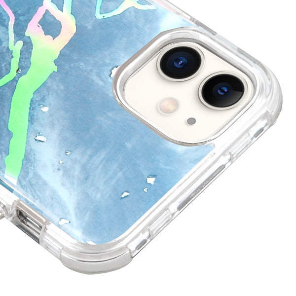 Hybrid Marble Blue Case Iphone 11 - icolorcase.com