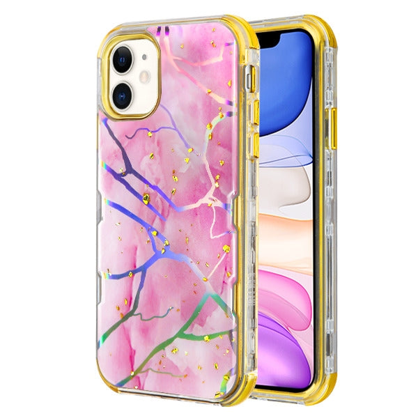 Hybrid Marble Pink Gold Case Iphone 11 - icolorcase.com